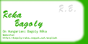 reka bagoly business card