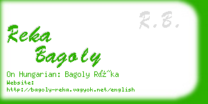 reka bagoly business card